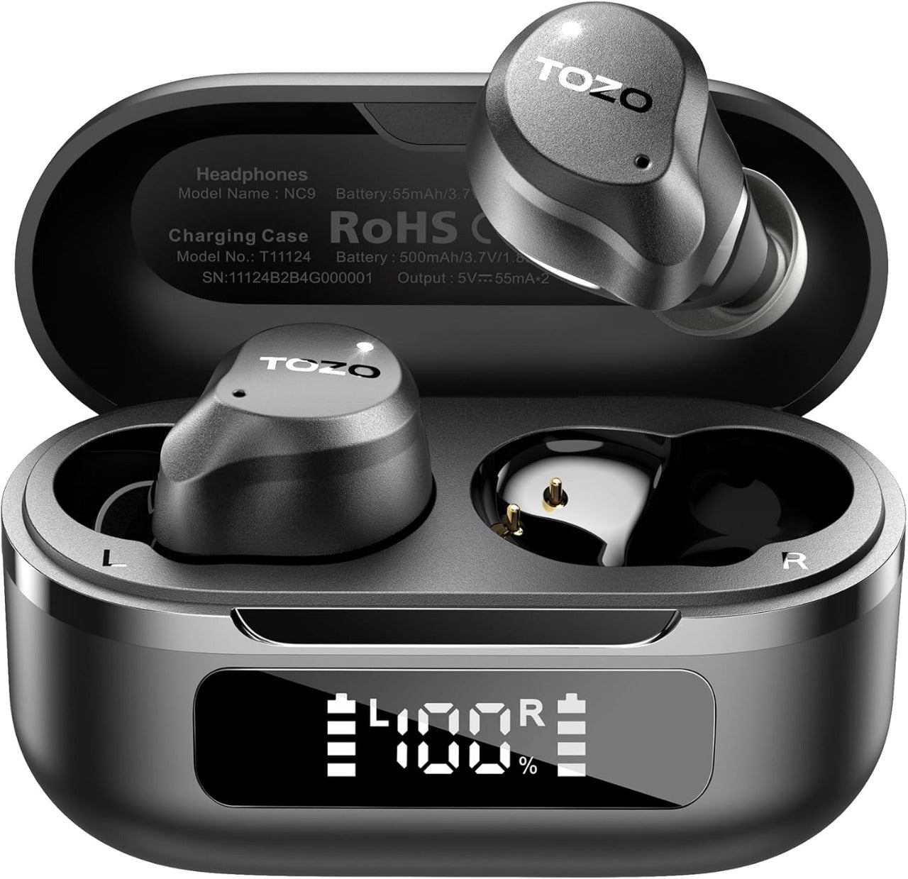 TOZO Hybrid Active Noise Cancelling Wireless Earbuds