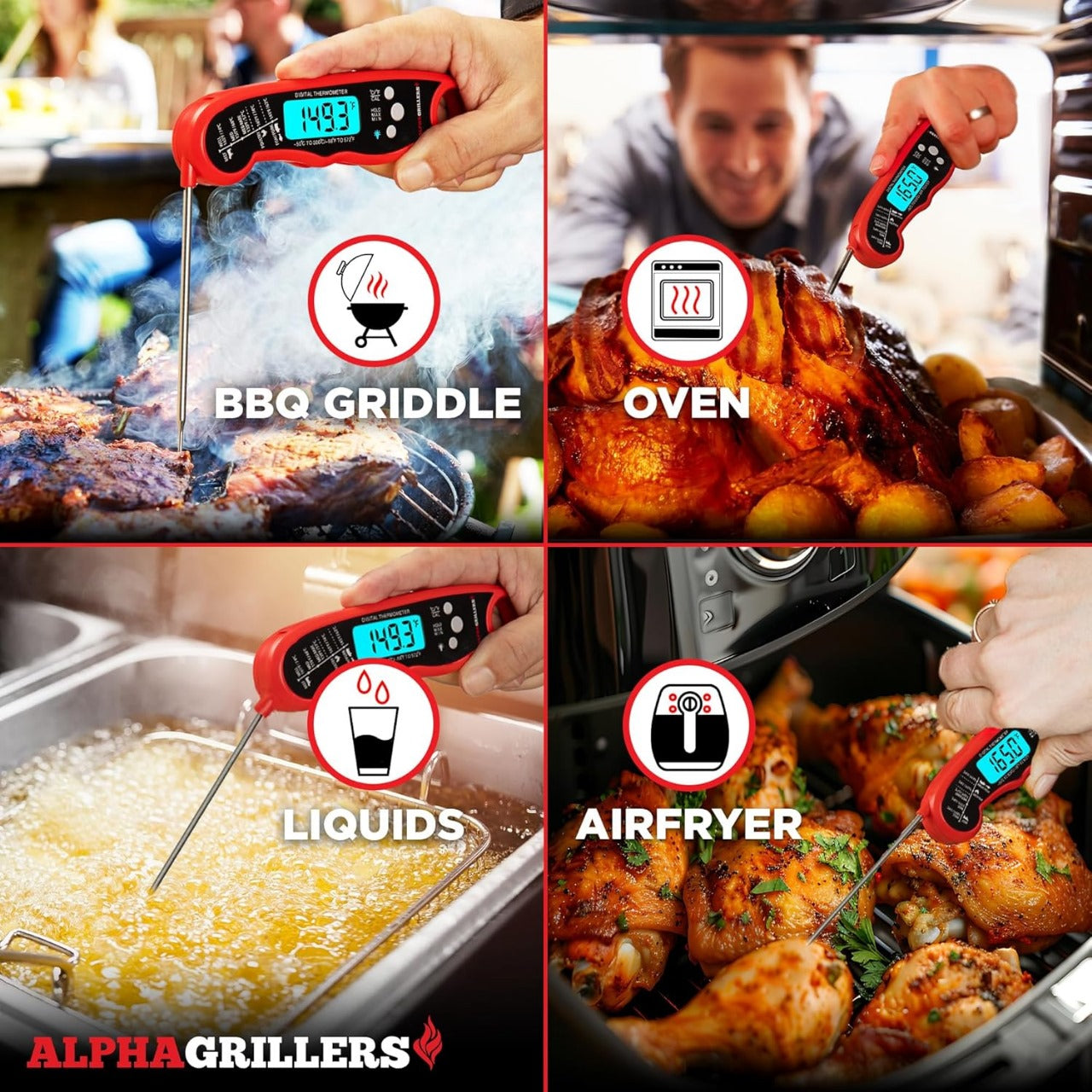 Alpha Grillers Instant Read Meat Thermometer